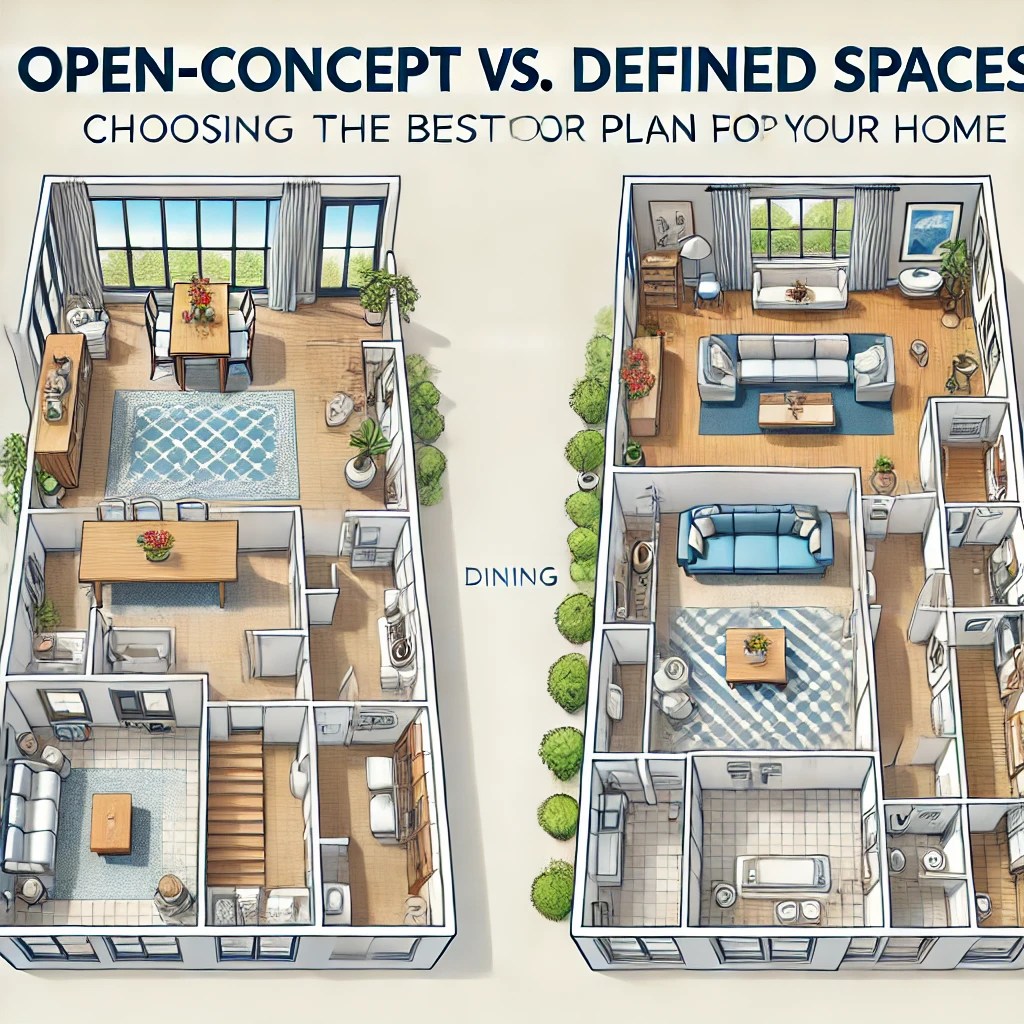 Open-Concept vs. Defined Spaces: Choosing the Best Floor Plan for Your house